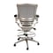 Flash Furniture Black/Graphite Mid-Back Drafting Chair - Flip-Up Arms BL-LB-8801X-D-BK-GR-GG - alternate 5